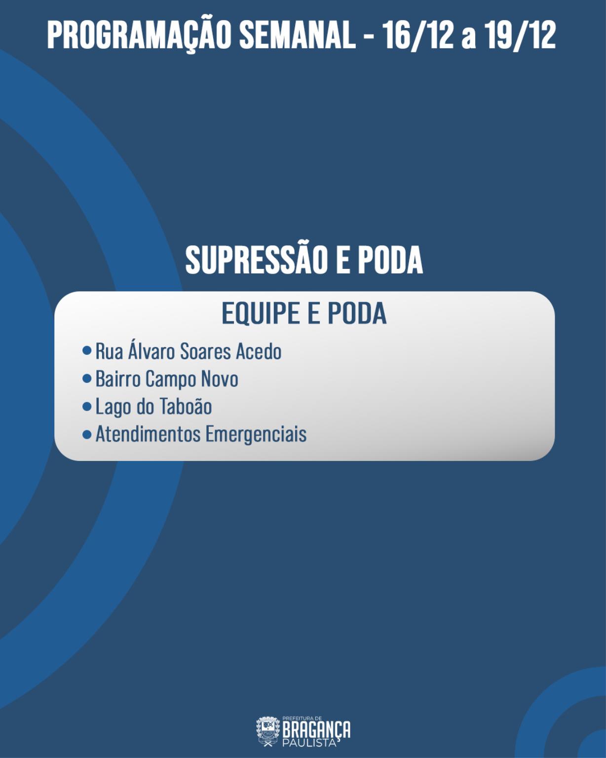 Feed Confira a programação de serviços e zeladoria da semana (5)