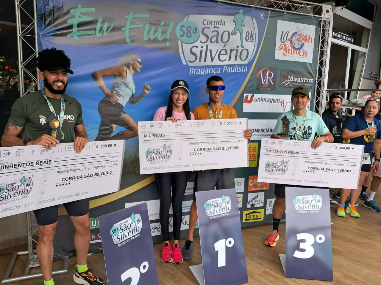 premia&ccedil;&atilde;o geral os 03 primeiros colocados masculino