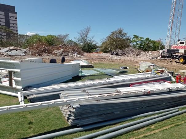 Prefeitura realiza vistoria ambiental na obra do antigo Est&aacute;dio Nabi Abi Chedid