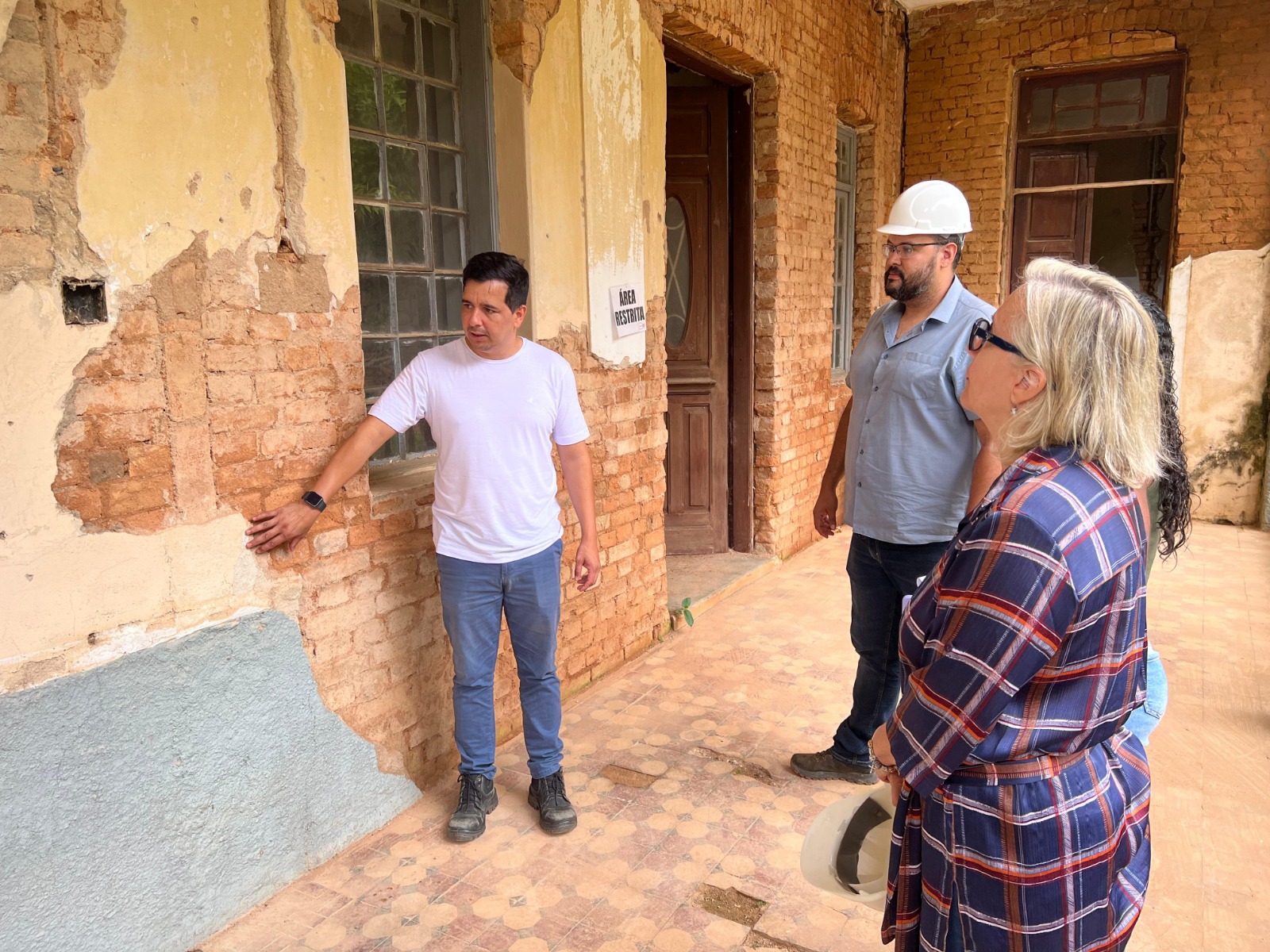 Visita t&eacute;cnica do Condephac as obras do antigo Prevent&oacute;rio