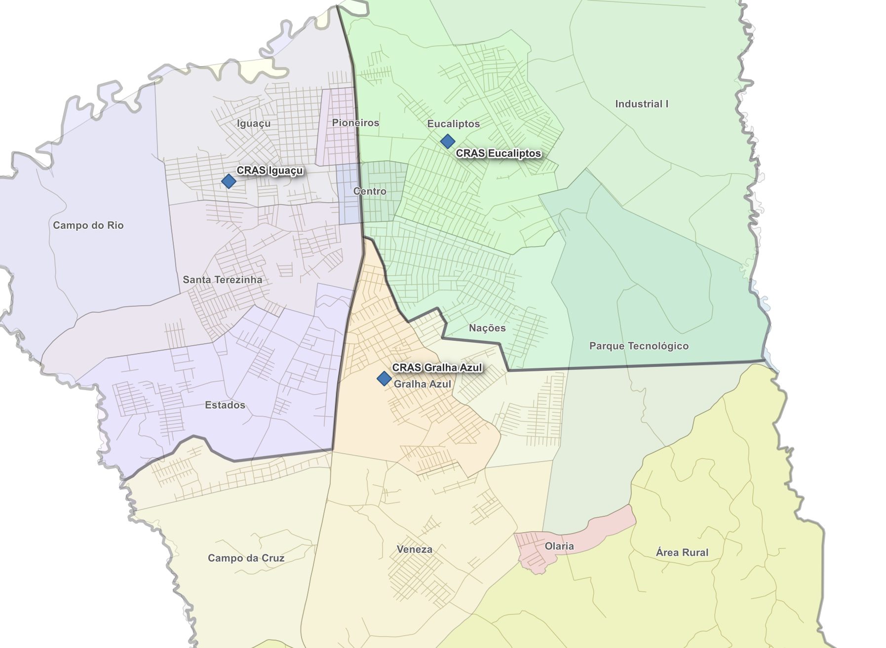 MAPA POR CRAS
