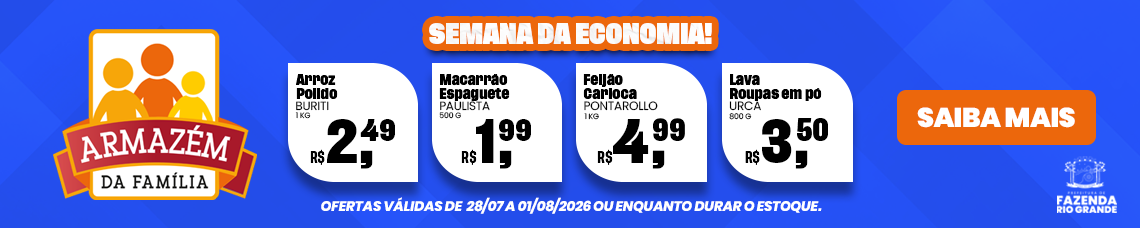 Ofertas Armazém da Família 28 a 01 de agosto