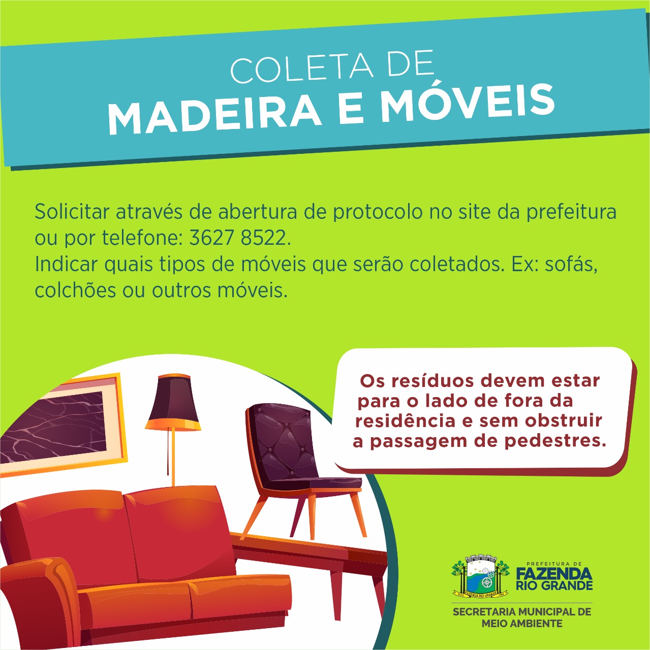 coleta de madeira e moveis
