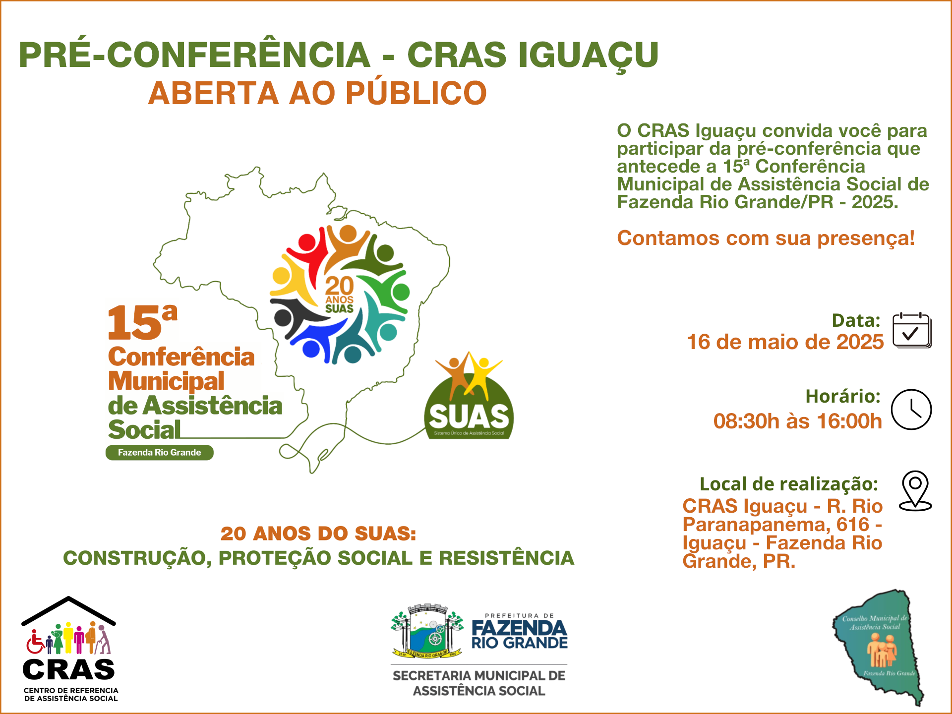 Convite CRAS Iguaçu