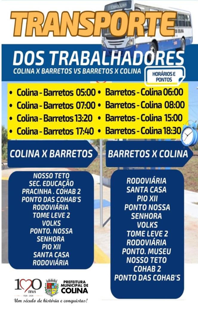 Transporte dos trabalhadores