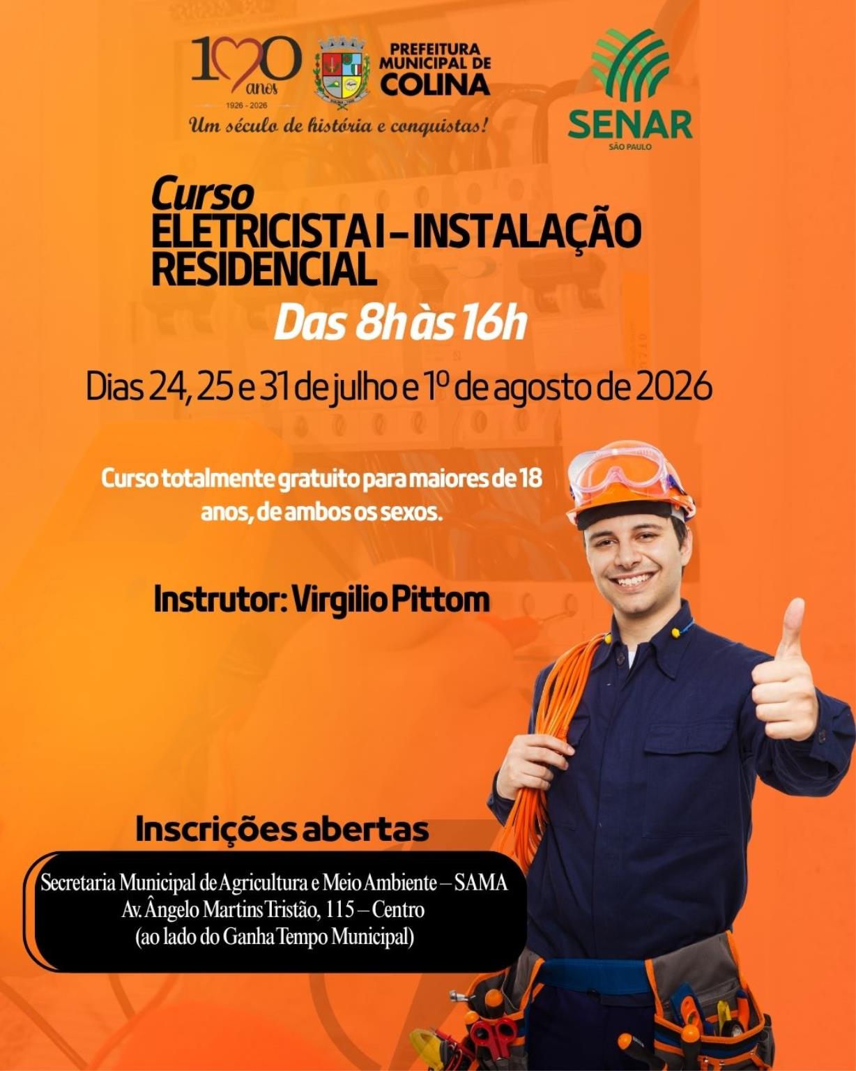 ELETRICISTA I 24,25,31 e 1&ordm; de julho
