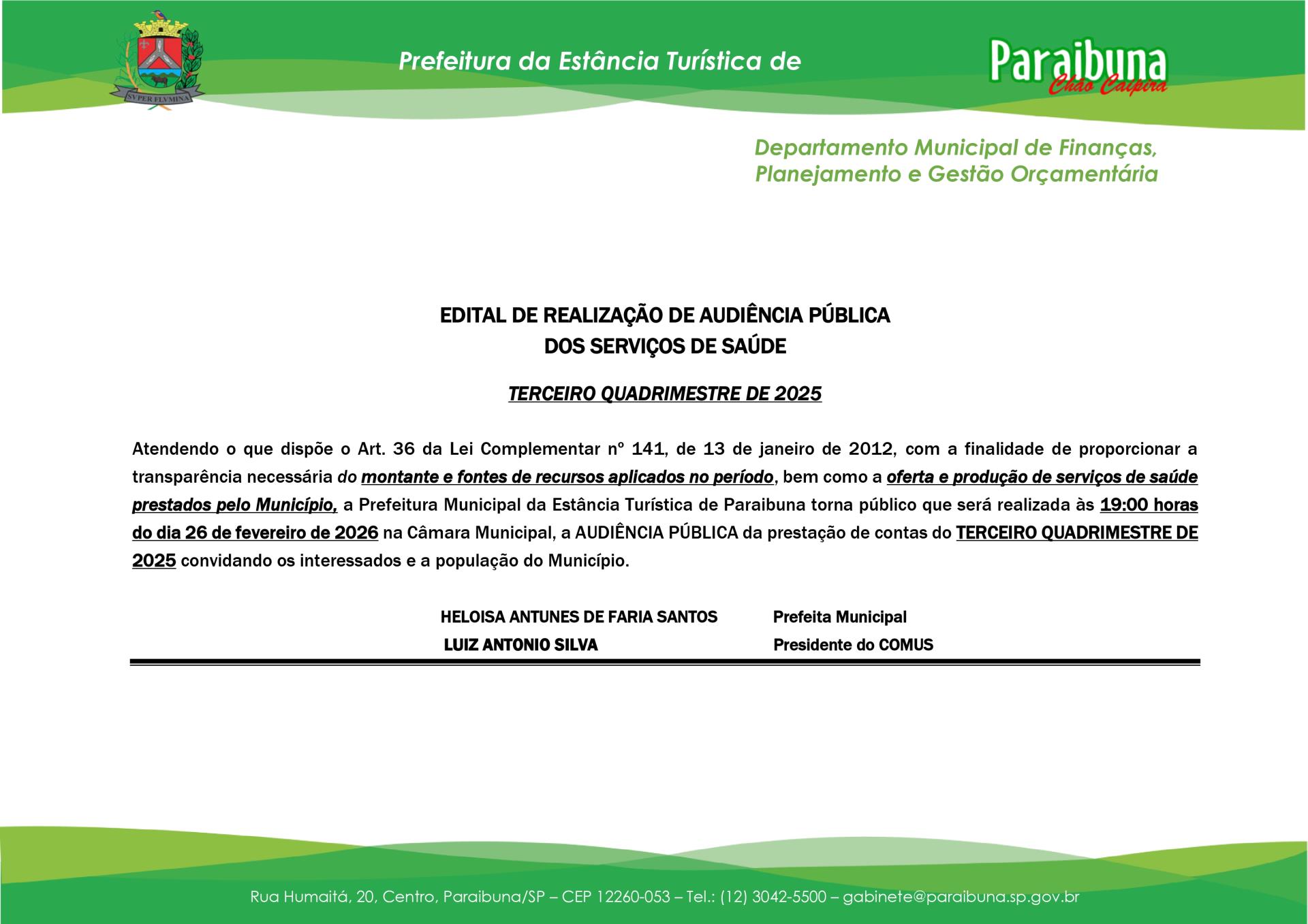 Edital - Audi&ecirc;ncia P&uacute;blica - 3&ordm; Quadrimestre - Metas Sa&uacute;de 2025_page-0001