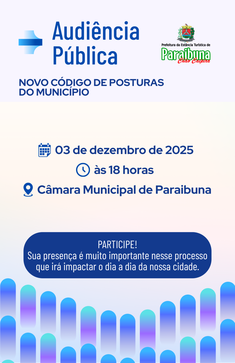 Audiência Pública sobre o novo Código de Posturas do Município