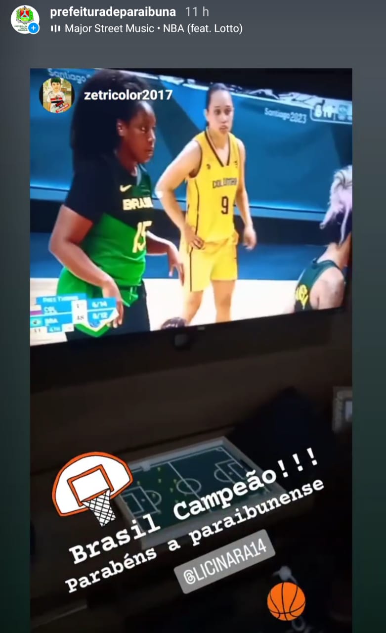 Paraibunense Licinara Bispo é campeã dos Jogos Pan-americanos com a Seleção  Brasileira feminina de basquete - Prefeitura de Paraibuna