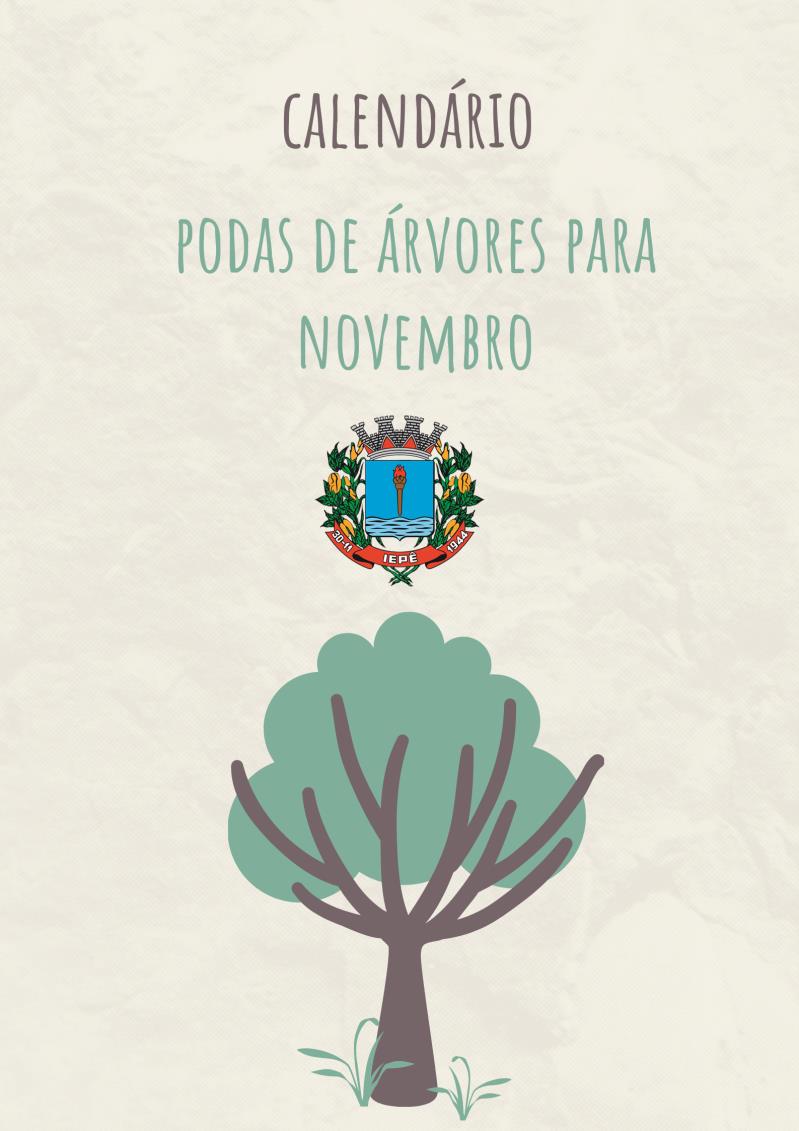 Calendário de podas de árvores para novembro