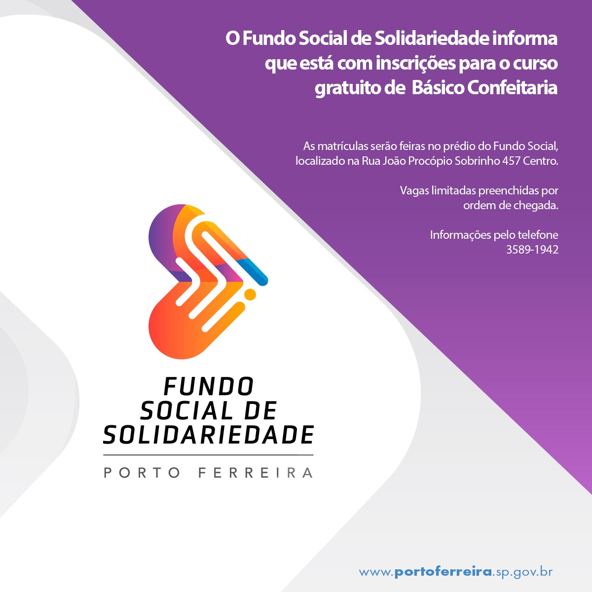 Release 227-2024 - Fundo social - Curso confeitaria