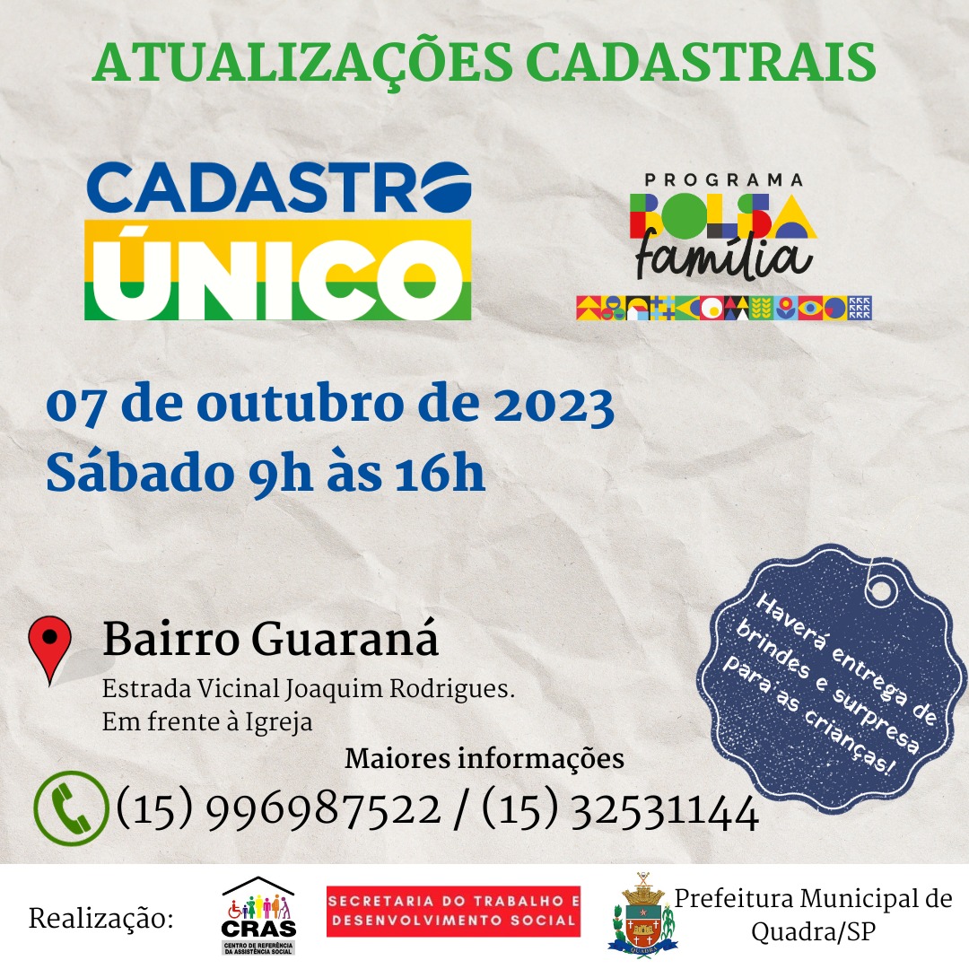 Administração e Recursos Humanos - Atualização Cadastral - Governo