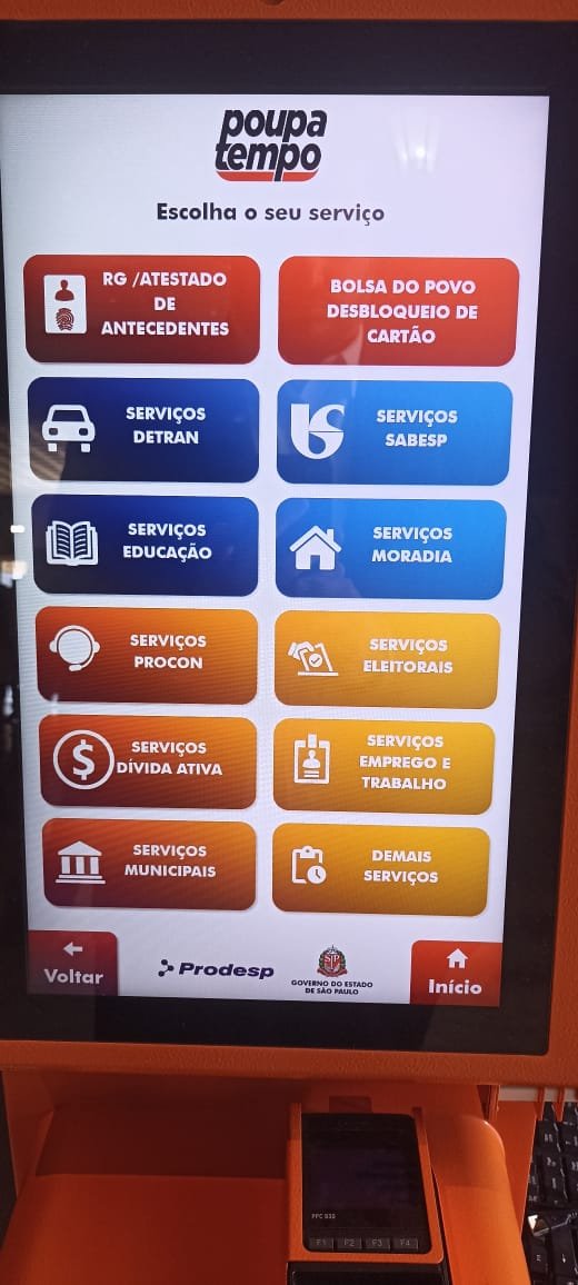 Poupatempo - Os totens de autoatendimento do Poupatempo