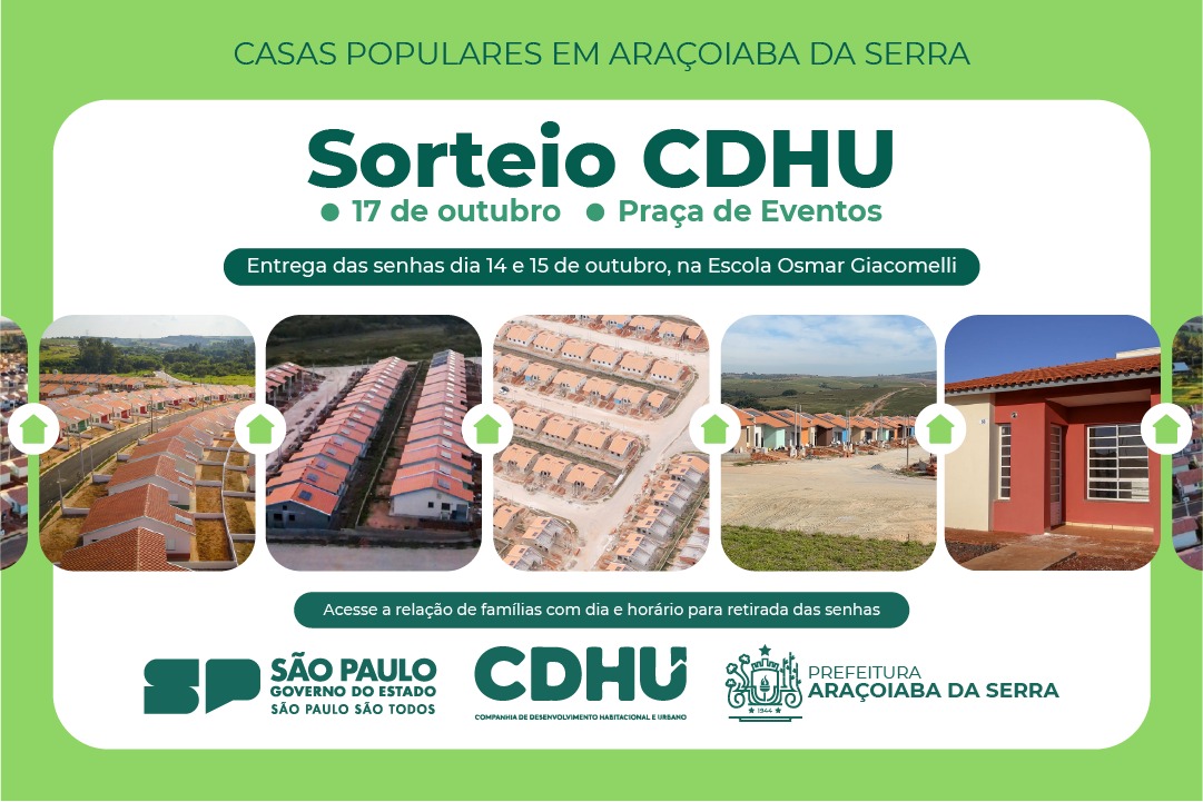 SORTEIO CDHU