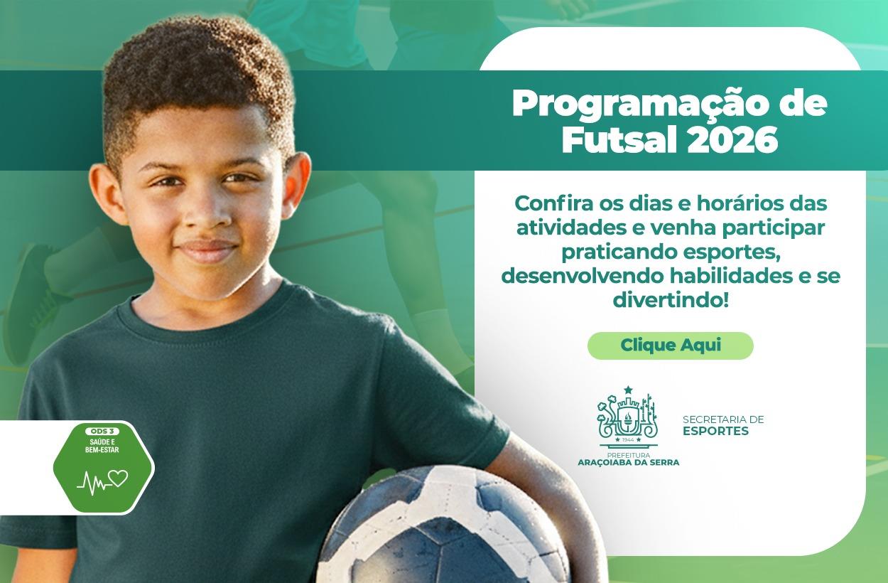 Programação de Futsal 2026