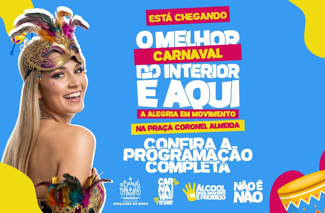 Programação Carnaval 2026