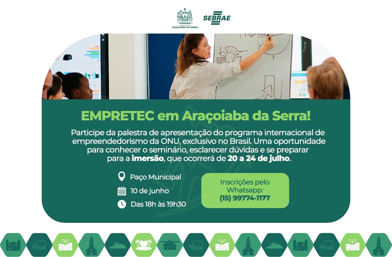 EMPRETEC EM ARAÇOIABA DA SERRA!