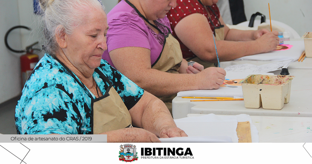 No CRAS tem oficina de artesanato semanalmente