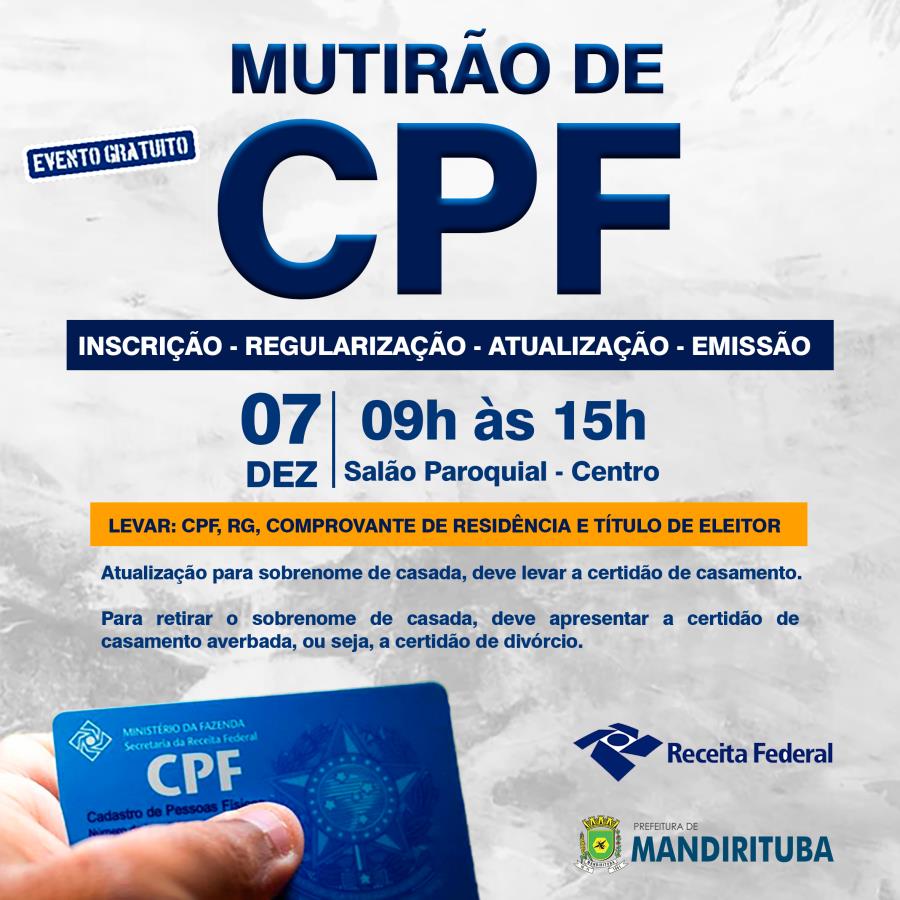 MUTIRÃO DE CPF