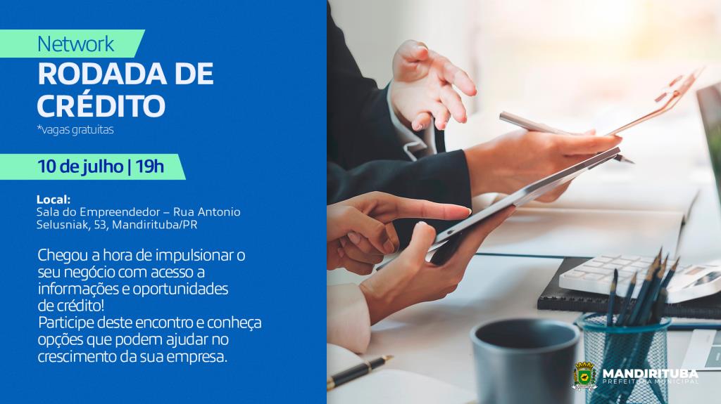 Rodada de Crédito orienta empreendedores sobre oportunidades de financiamento em Mandirituba