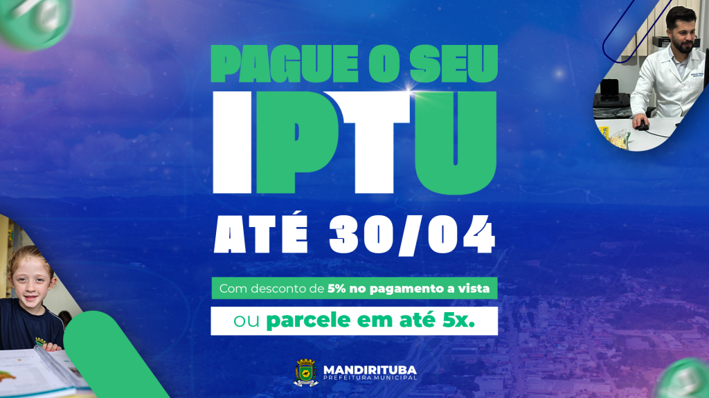 IPTU 2026: Contribuintes têm até 30 de abril para pagamento com desconto
