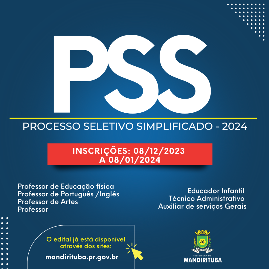 PSS EDUCAÇÃO 2023/2024