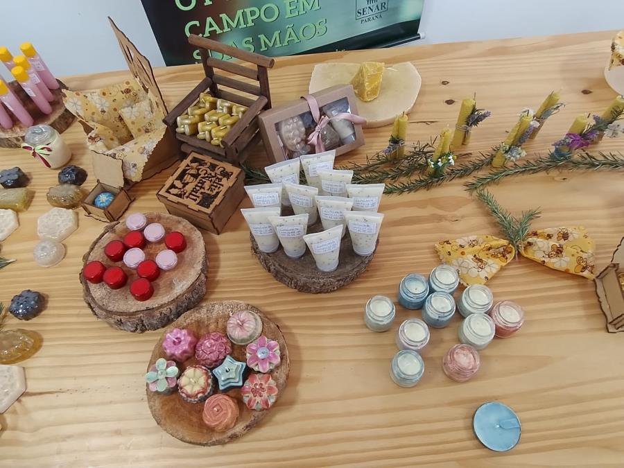 Cursos de artesanato com derivados de produtos apícolas