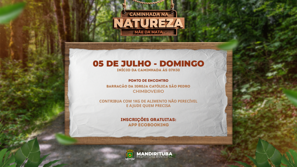 Caminhada na Natureza – Circuito Mãe da Mata convida população para percurso em meio às belezas naturais de Mandirituba
