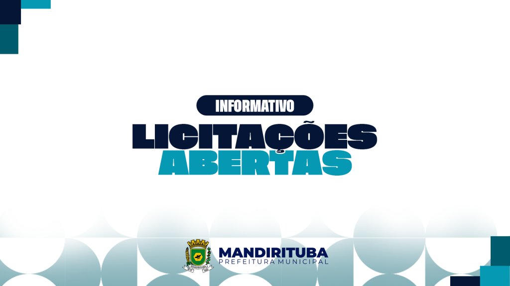 Prefeitura de Mandirituba abre licitações para aquisição de lixeiras, fórmulas nutricionais e serviços de próteses dentárias