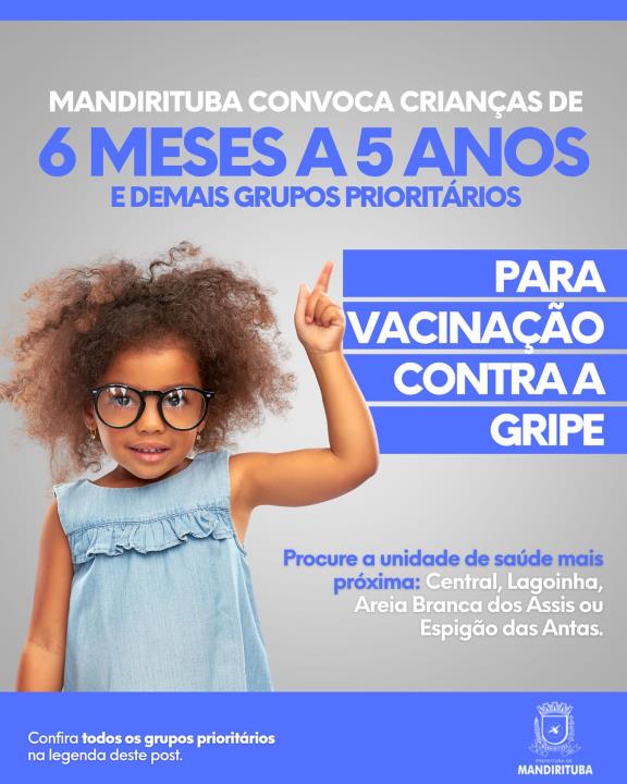 ATENÇÃO, MUNÍCIPES DE MANDIRITUBA!