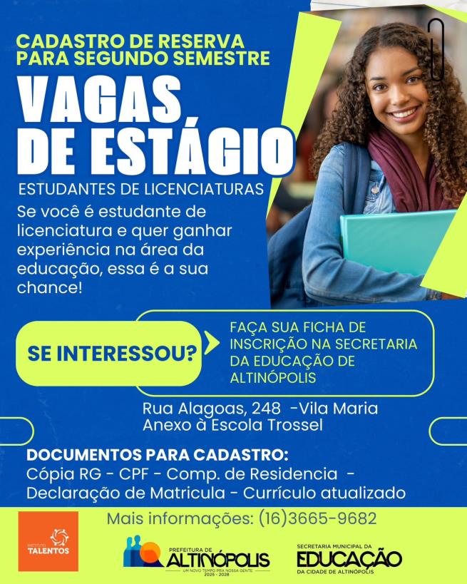 Vagas de Estágio