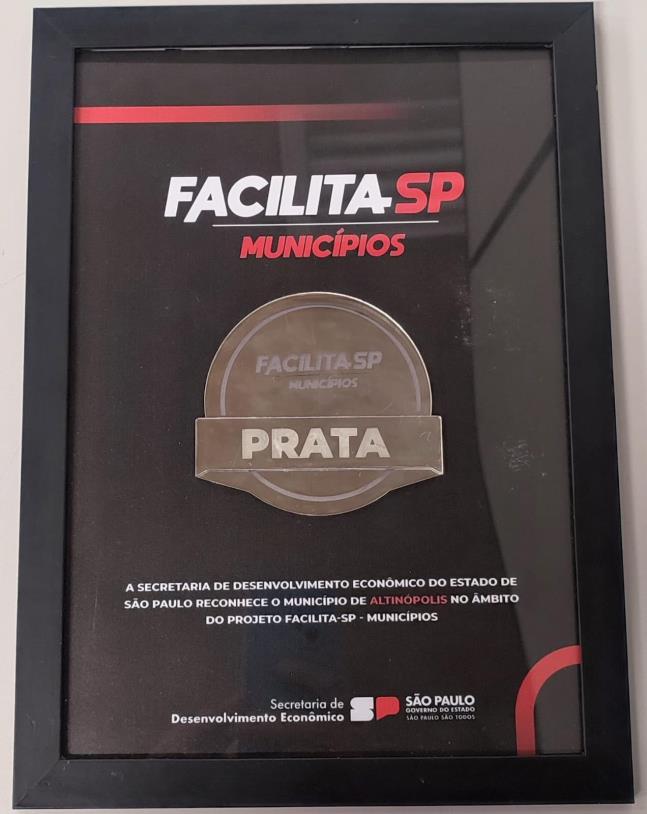 🏅 Altinópolis conquista o Selo Prata do programa Facilita SP Municípios 2026