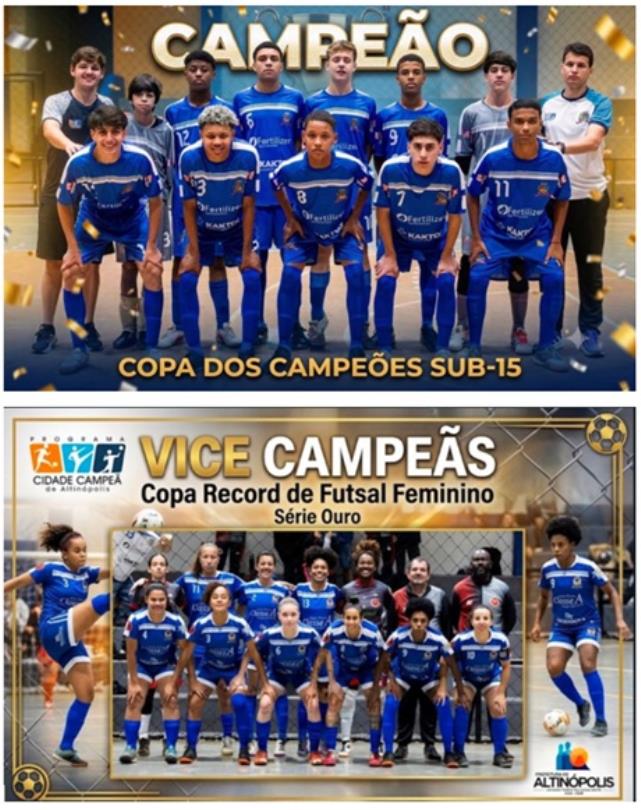ALTINÓPOLIS CELEBRA MAIS DUAS GRANDES CONQUISTAS NO ESPORTE MUNICIPAL 🏆🥈