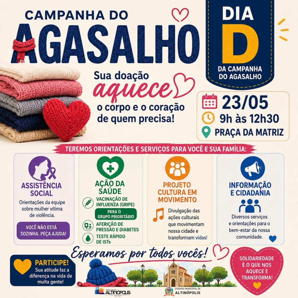 Vem aí! Dia D da Campanha do Agasalho