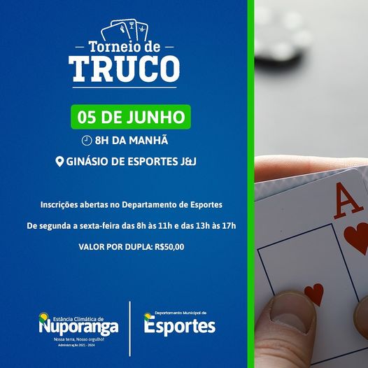 Inscrições abertas para Torneio de Truco online em duplas