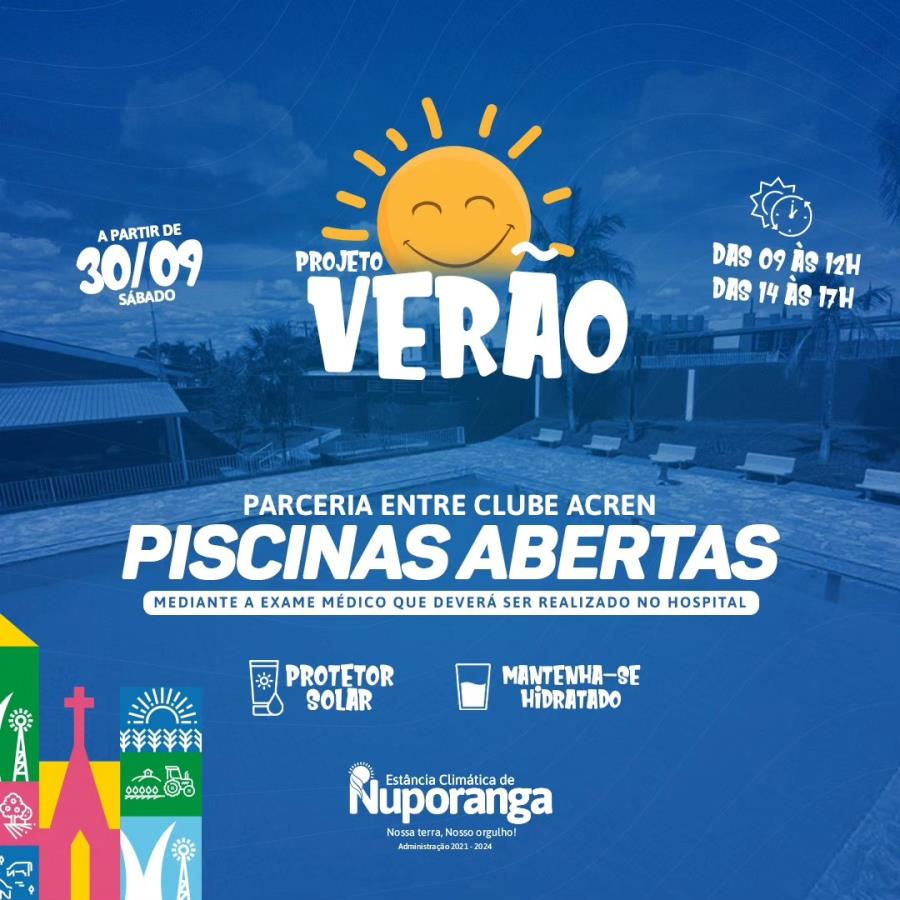 Inauguração das piscinas - Acre Clube  Associação cultural recreativa  esportiva