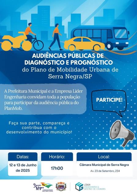 AUDIÊNCIAS PÚBLICAS - PLANO DE MOBILIDADE URBANA