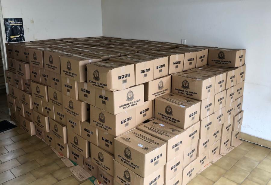Fundo Social do Estado de São Paulo entregou 350 cestas de alimentos ao correspondente de Serra Negra