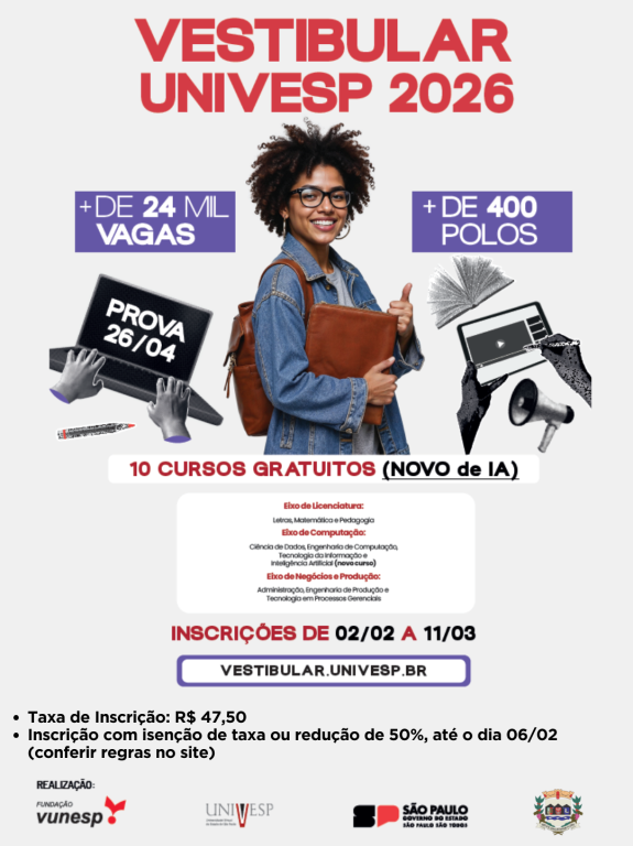 VESTIBULAR UNIVESP 2026