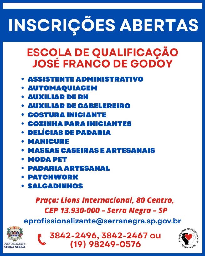 ✨ INSCRIÇÕES ABERTAS! ✨