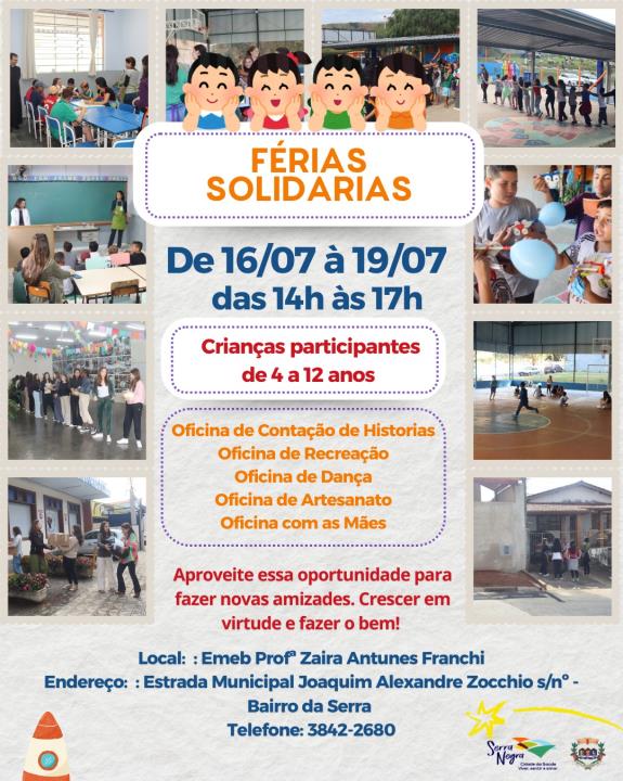 🎉🌟 Vem aí o Férias Solidárias! 🌟🎉