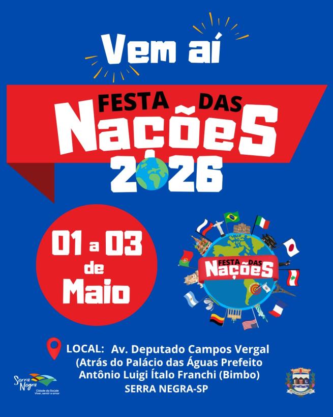 🌎✨ Vem aí a Festa das Nações 2026!