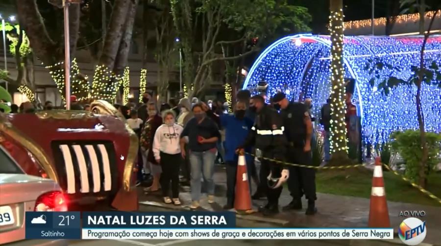 12/11/2021 - Jornal da EPTV - Decoração de Natal é atração em Serra Negra