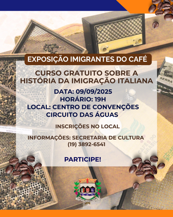 Curso gratuito sobre a História da Imigração Italiana