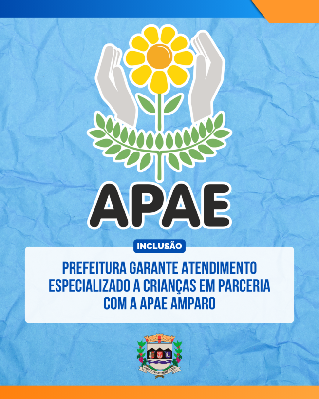 Prefeitura garante atendimento especializado a crianças em parceria com a APAE Amparo