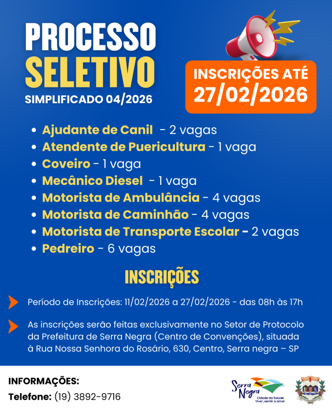 PROCESSO SELETIVO SIMPLIFICADO 04/2026