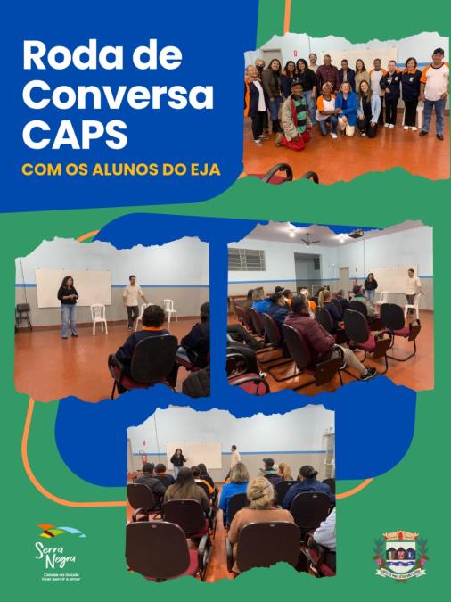 CAPS REALIZOU RODA DE CONVERSA E PROBLEMAS SOBRE ÁLCOOL E OUTRAS DROGAS COM ALUNOS DA EJA