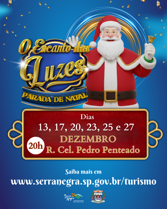 🎅✨ Vem aí… O Encanto das Luzes – Parada de Natal! ✨🎄