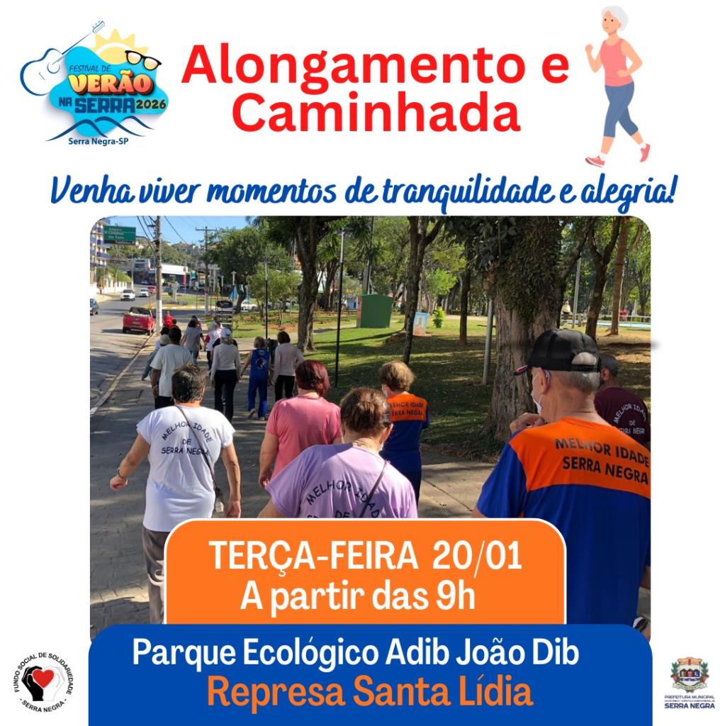 🌿🚶‍♀️ Alongamento e Caminhada 🚶‍♂️🌿