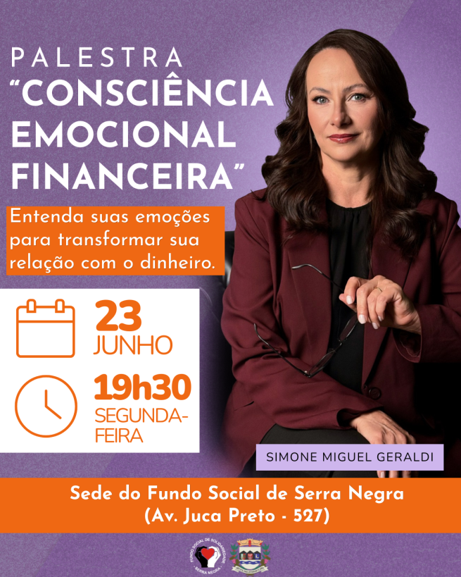 💬 Palestra gratuita em Serra Negra!